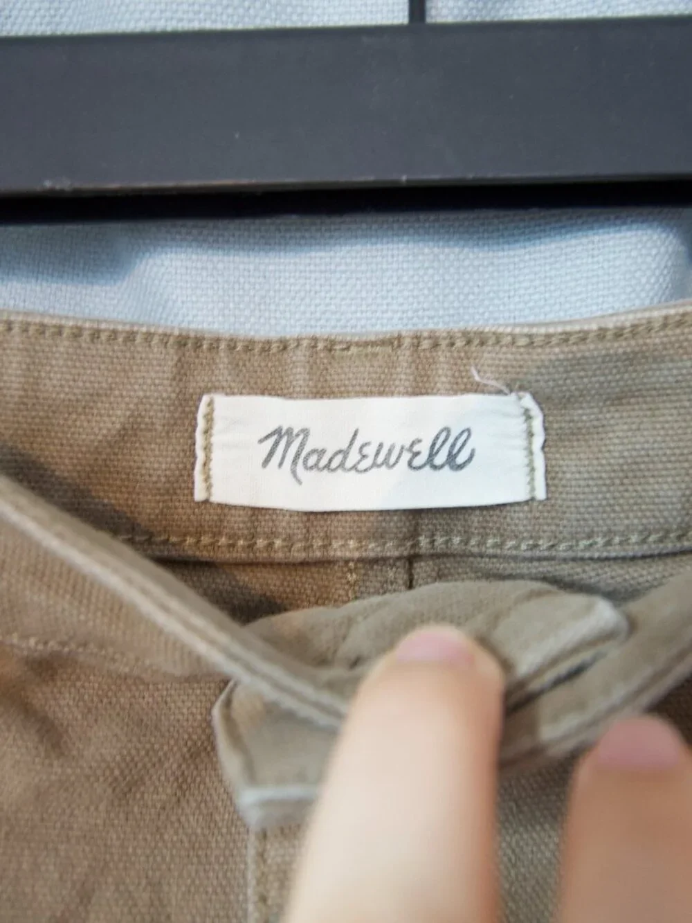 Madewell The Emmett Wide-Leg Crop Pant in Khaki - Size 30